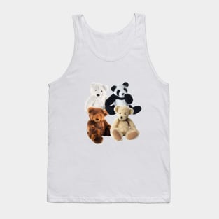 Four Stuffed toy bears Tank Top